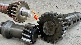 How Transparent Mechanic Repaired A Broken Truck Gear Block Utilizing Thread Sequence Strategy...