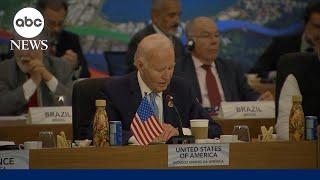 President Biden attends G20 summit after historic trip to Amazon rainforest