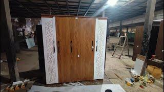 New Stylish wardrobe  Design and  membrane door Wardrobe