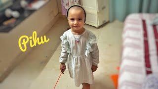 Pihu hair band lagake ghumrahi hai  Pihu cute moments || Pihu and Rasbhari Moments ||