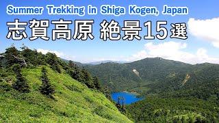 4K Summer trekking in Shiga Kogen: 15 superb mountain views / Nagano, Japan