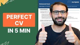 How to make a perfect CV for Germany (Free Editable template)