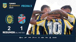 #TorneoBinance 2023 | Fecha 3 | resumen de Rosario Central - Arsenal