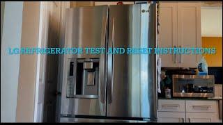 LG Refrigerator test and reset tips and tricks easy fix troubleshooting￼ Not cooling or freezing￼