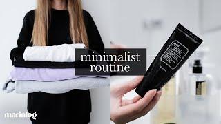 Minimalist routine | Decluttering clothes | Night skincare | Silent vlog