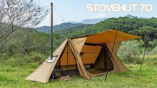 STOVEHUT 70 Hot Tent - Use Inner Tent and Stove at the Same Time | POMOLY