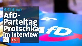 BR24live: AfD-Parteitag in Greding - Interview mit Stephan Protschka | BR24live