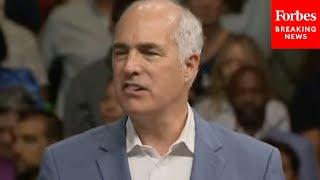 Bob Casey Unleashes On Dave McCormick At Harris-Walz Campaign Rally In Philadelphia, Pennsylvania