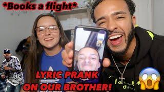 CHRIS BROWN "SAY GOODBYE" LYRIC PRANK ON OUR BROTHER !!! 