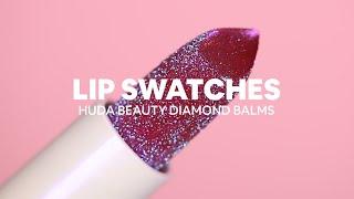 HUDA BEAUTY DIAMOND BALM ⋆ lip swatches | Kim ter Stege