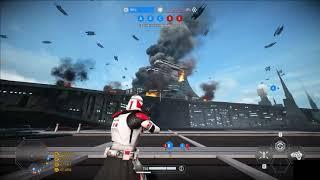 Coruscant Streets Gameplay (Daytime) (Star Wars Battlefront 2 Mod)