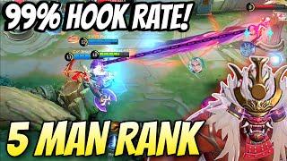 Can This MVP Franco Hooks WIN The 5 Man Ranked Match? Franco Gameplay MLBB