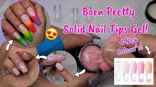 PINK SOLID NAIL TIPS GEL? 4 NEW COLOUR'S! | BORN PRETTY