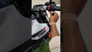 Let's check it out exhaust sound  New Yamaha FZ-s v4 white grey colour #bike #trending #2024