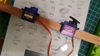 TowerPro SG 92R vs SG 90 9g servo test !!!