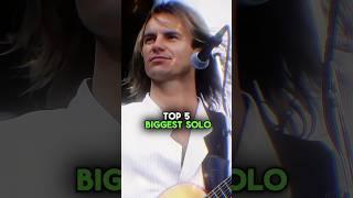 TOP 5 BIGGEST SOLOS OF ROCK HISTORY! #shorts #musichistory #music #musician