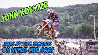 JOHN KOESTER on NITRO wins POAGS HOLE, his home hill! #johnkoester #poagshole #motoclimb #nitro