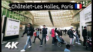 Châtelet-Les Halles, Paris - Walking Tour - 4K