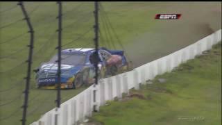 2010 NASCAR Pocono Kurt Busch Spin Elliot Sadler Wreck (Replay)