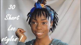 30 Loc styles for short hair