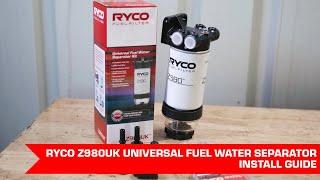 Ryco Z980UK Universal Fuel Water Separator Installation