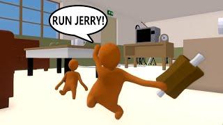 JERRY AND HIS FRIEND STEALING FOOD FROM TOM in HUMAN FALL FLAT