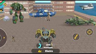 Rope Hero 3 - (BD 100 Ground Assault Machine Destroy Shark Helicopter) Rope 3 - Android Gameplay HD