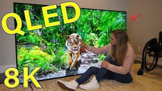 Is QLED better than OLED? - Unboxing a Massive QLED 8K TV!