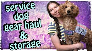 Service Dog Gear Haul & Storage! Vests, Patches, Leash Wraps & More