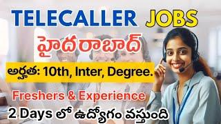 Telecalling jobs in Hyderabad || BPO jobs || Work From Office || Apply Now!" || Hiring Telecallers
