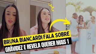 Grávida, Bruna Biancardi diz que pretende aumentar ainda mais a família com Neymar