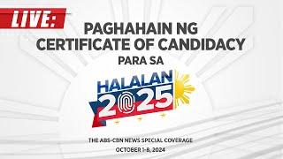 LIVE: ABS-CBN News Special Coverage on the Filing of Candidacy for #Halalan2025 | October 1