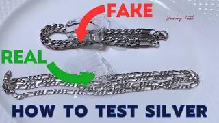 How to Test Silver At Home -  Real or  Fake (With Ice)