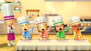 Wii Party U Minigames - Guest B Vs Polly Vs Jonh Vs Barry (Master CPU)