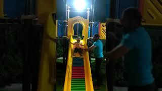 Vihaan enjoying slide