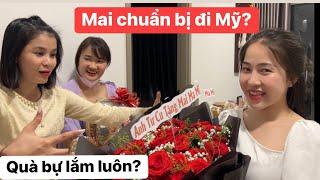 Chị Mai Ma Mi nhận hoa quà của anh Tư Cu bên Mỹ, chia tay chị em Khương Dừa chuẩn bị đi Mỹ!?