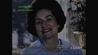 Unintentional ASMR   Lady Bird Johnson   Vintage Film 1968 White House Tour  The President's House