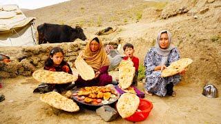 Organic Mountain Village life | Baking Tandoori Bread & Traditional Food Village Style