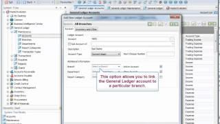 Evolution Create a General Ledger Account