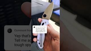 Spyderco Knives Are NOT Tough! #edgedmindset #spyderco #edc #tool #collector