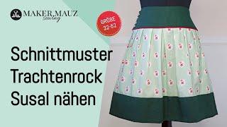 Trachten skirt Susal - pattern and step-by-step sewing instructions