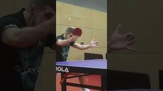 Short forehand - long backhand  #shorts #tabletennis