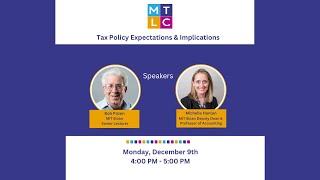 Tax Policy Expectations with Bob Pozen