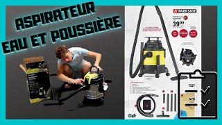 Le test de l'aspirateur eau et poussière parkside de Lidl