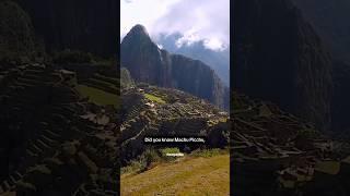 Machu Pichu, Peru Unique Fact #shorts #shortsvideo #machupicchu #peru