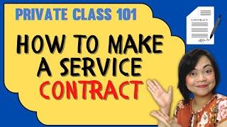 [PRIVATE CLASSES] How to Make a Private Tutoring Contract | Responsibilities of Student & Teacher