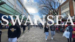 Swansea City Centre, Wales Walking Tour [4K]