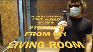 Toronto 4000 Steps For Subs Walk -Seeing How Far 4000 Steps Will Take Me From Inside My Apartment-4K