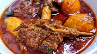 तले हुए आलू गोश्त का सालन एक नये अंदाज में | Mutton Aloo Gosht Recipe ️