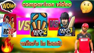 Rc20 vs wcc2 vs wcc3 best comparison video||who's best || Harvinder gaming||